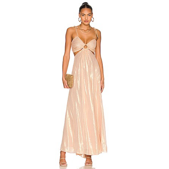 Sundress Dresses & Skirts - Sundress Magda Dress in Ios Gold in Pink